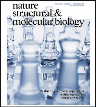 Cover of Nature Structural and Molecular Biology referencing Price et al, 2009.