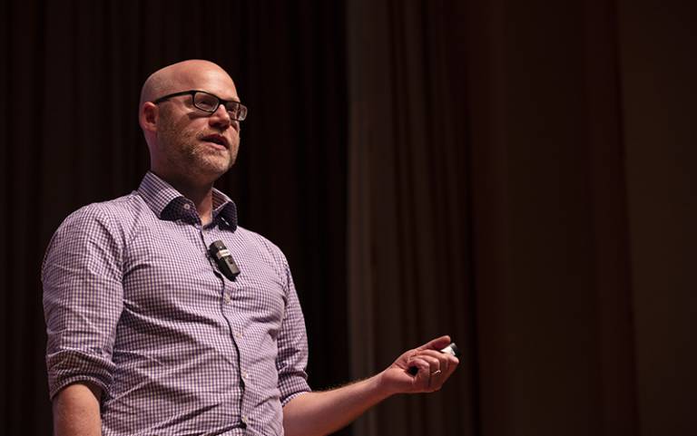 Tom Rowson speaking at the June 2019 PS Conference