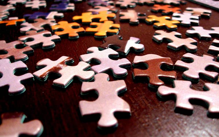 Stock image of a jigsaw puzzle