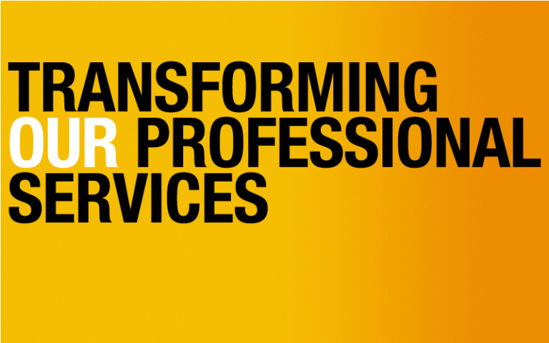 Logo: Transforming our Professional Services