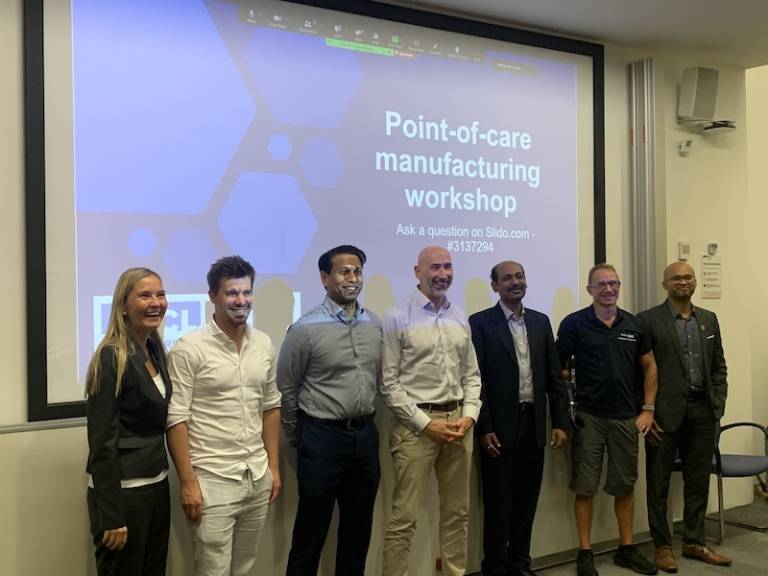 Expert speakers at a workshop on point-of-care manufacturing