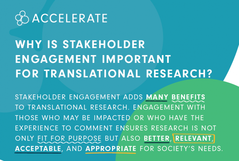 Why is Stakeholder Engagement important for Translational Research?