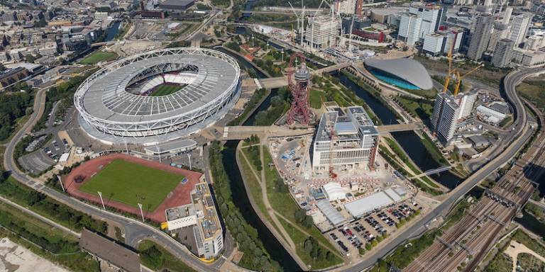 UCL east aerial view