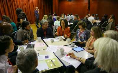 Participants at a workshop led by UCL for the Creating Connections East project