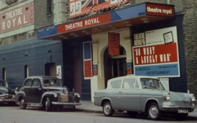Exterior archive photograph of the old Theatre Royal.