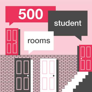 500 student rooms in phase 1 infographic