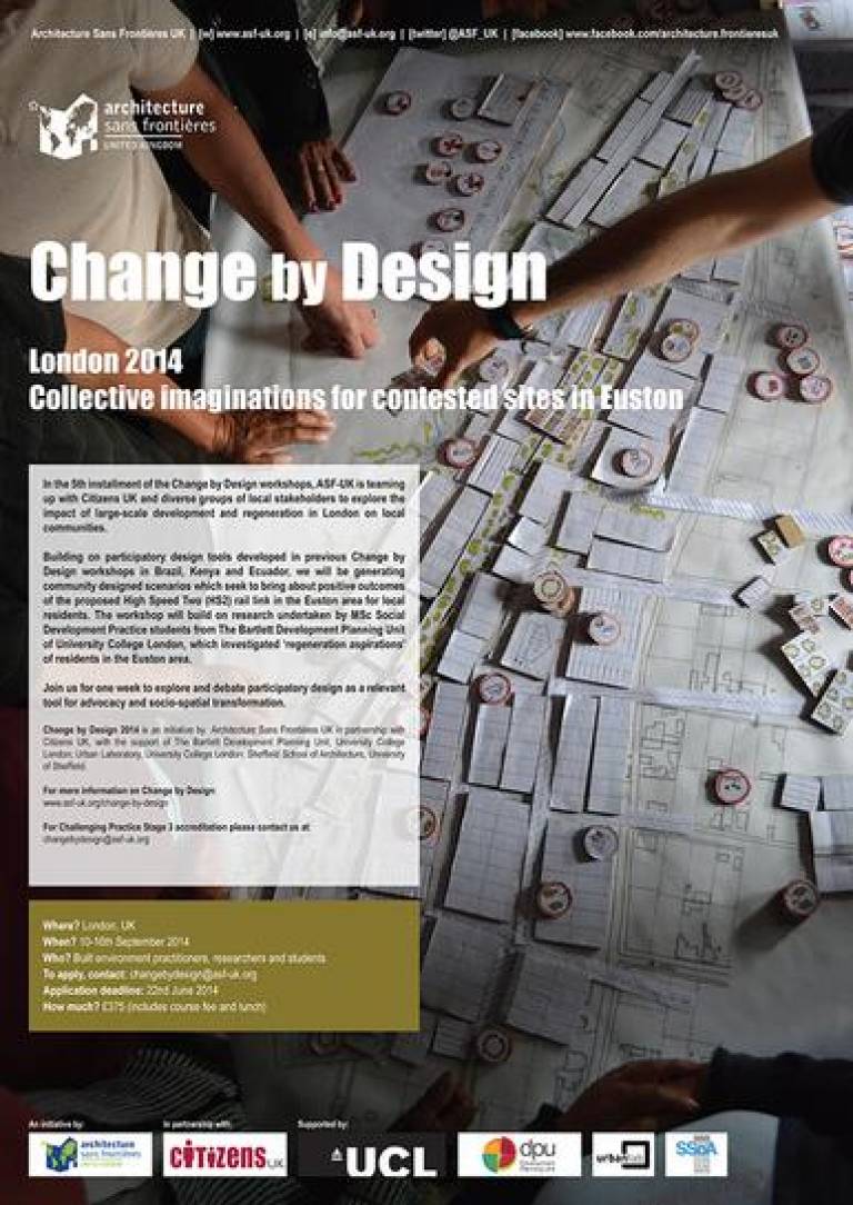 Change by Design 2014: Collective imaginations for contested sites in Euston