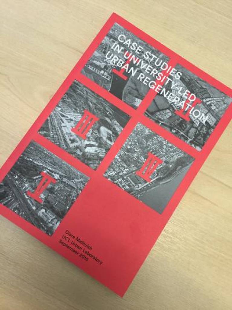 Case Studies in University-led urban regeneration - front cover