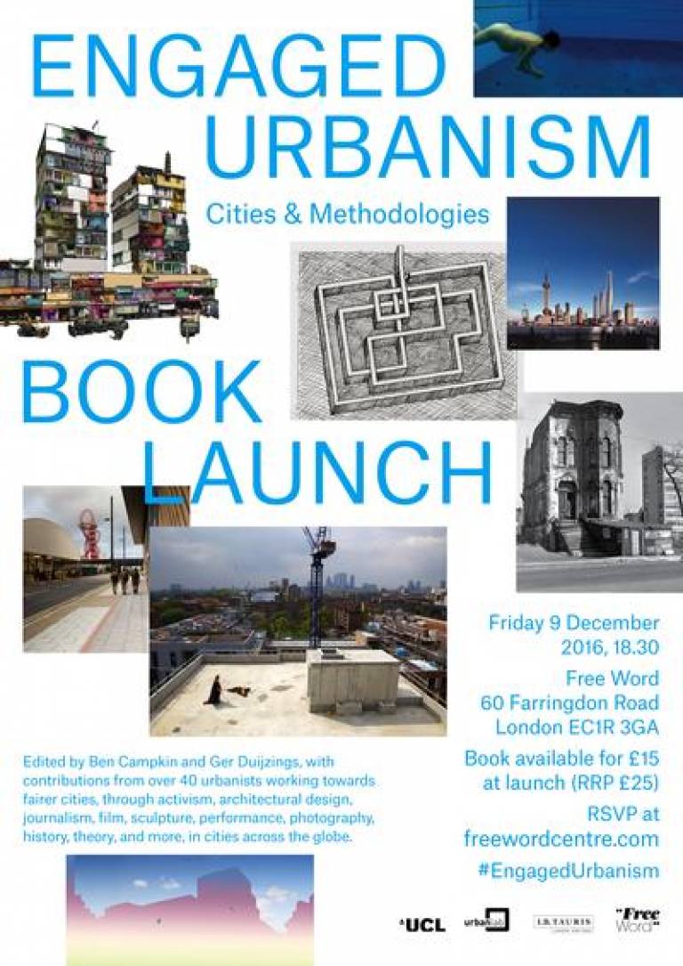 Engaged Urbanism book launch poster