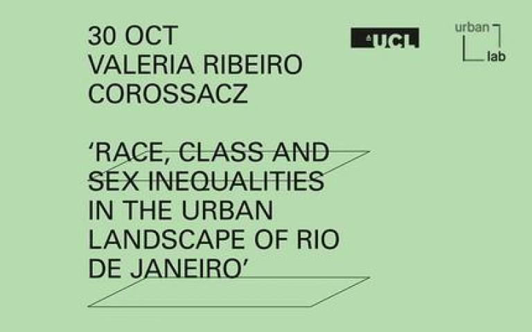 Urban Laboratory Lecture Series - Valeria Ribeiro Corossacz