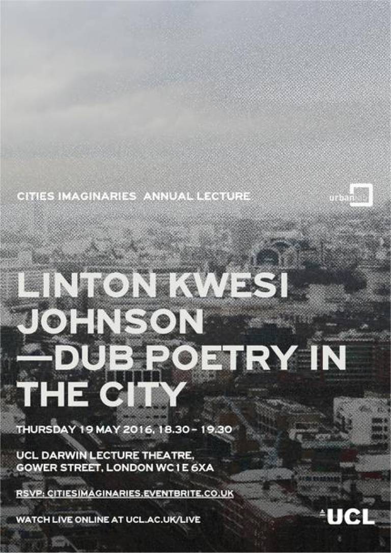 Cities Imaginaries Annual Lecture: Linton Kwesi Johnson