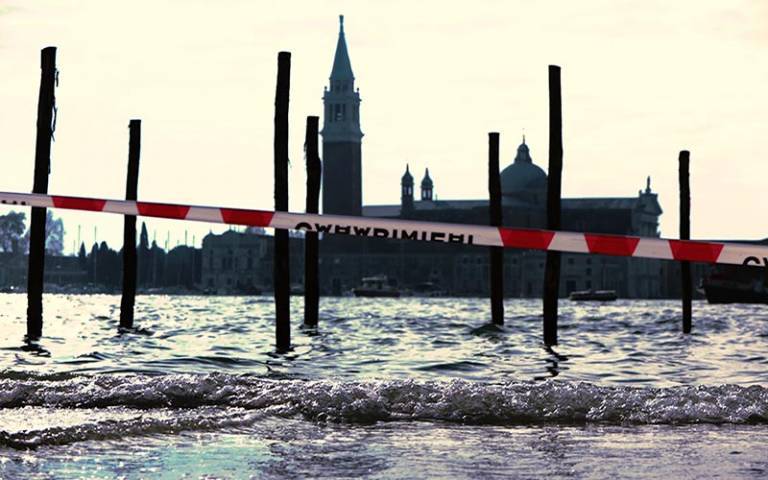 Venice under threat scene