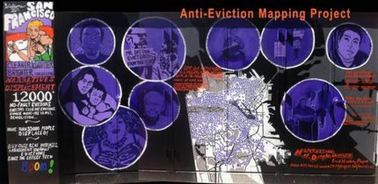 Anti-eviction mapping mural