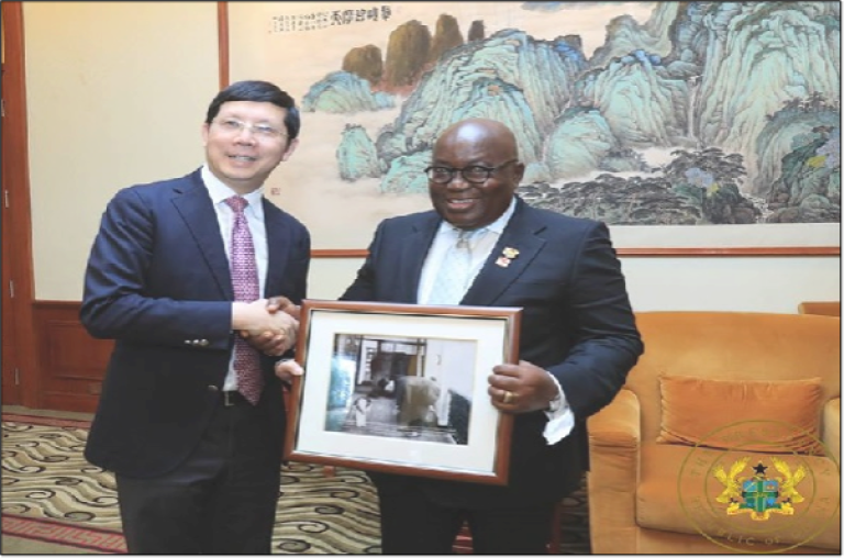 Figure 1: President Nana Akufo-Addo signs $2 billion Sinohydro deal in China