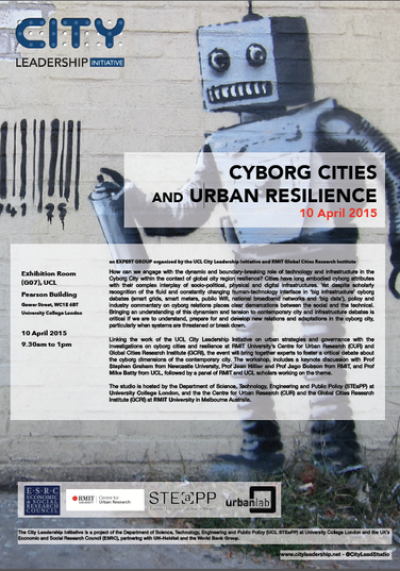 Cyborg Cities and Urban Resilience
