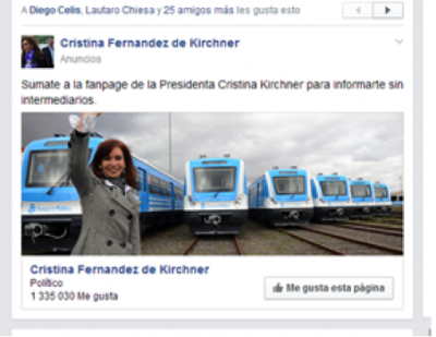 Cristina Kirchner Facebook post