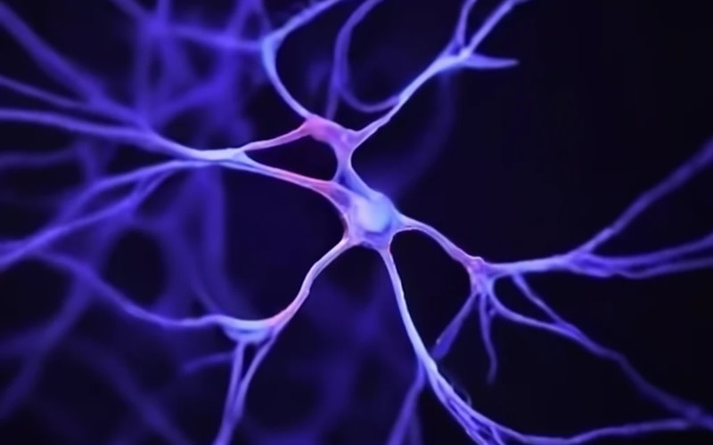 Macro neurons, in purple
