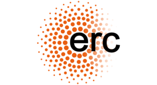 Logo for the European Research Council (ERC in black within a circle of orange dots)