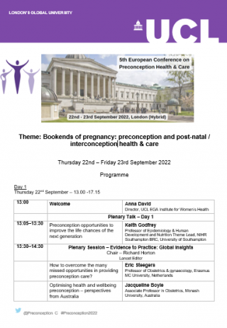 Conference programme
