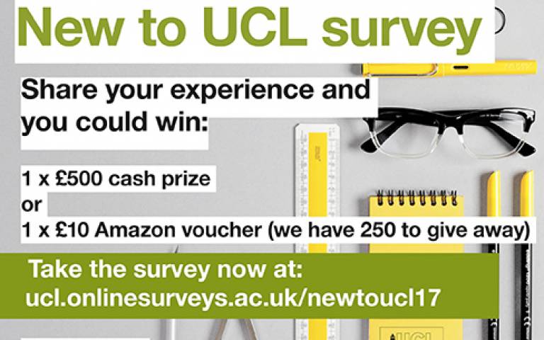 New to UCL survey