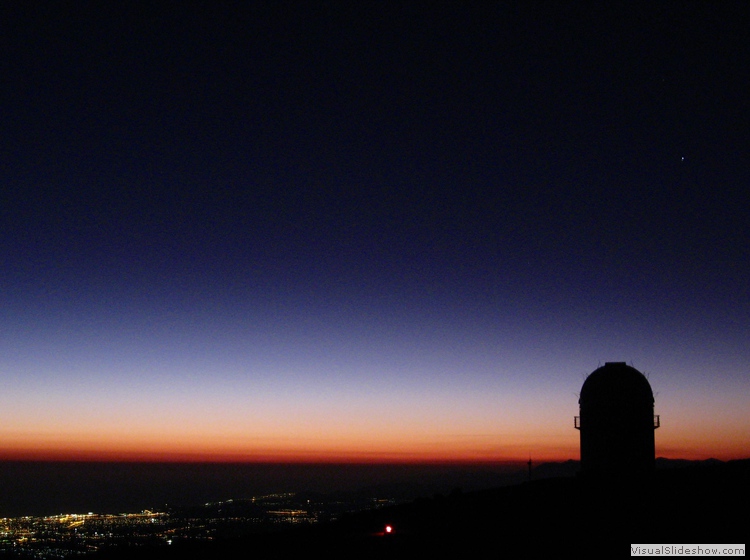 Crete- the Observatory and Heraklion at dawn